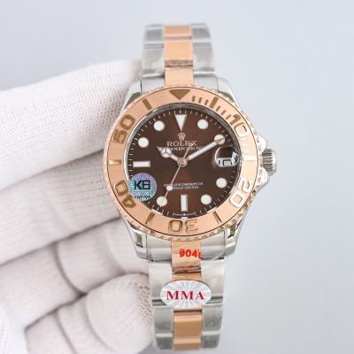MMA Factory ROLEX Yacht Master Original Replica with Oyster Bracelet 904L Stainless Steel 2836 Movement 37MM Watch